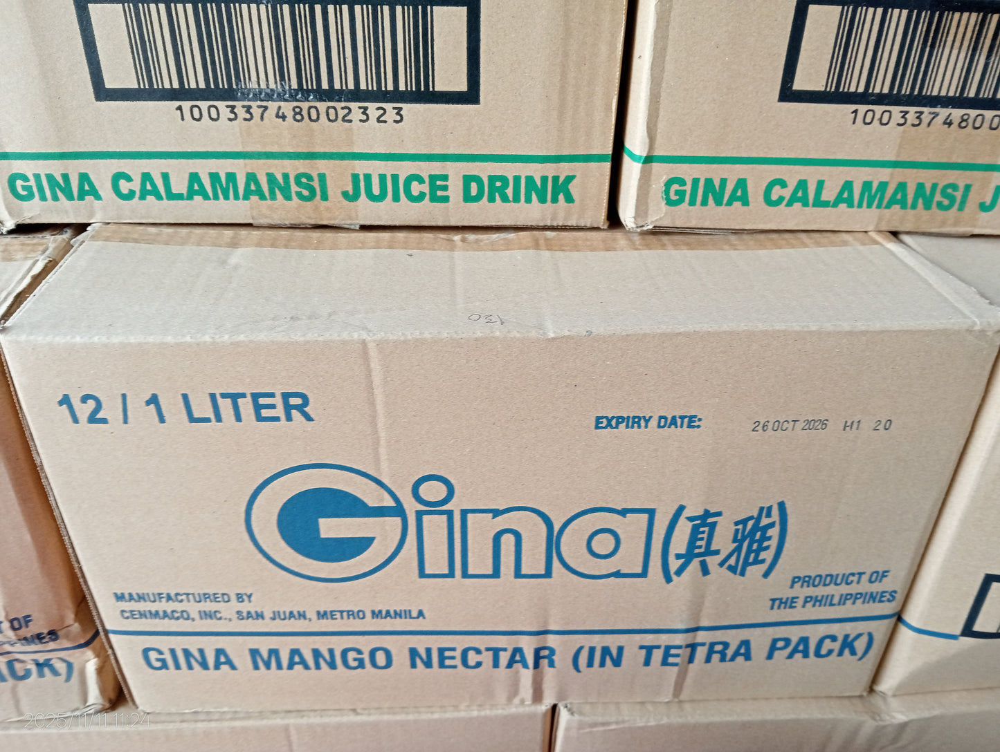 GINA MANGO NECTAR 12/1L