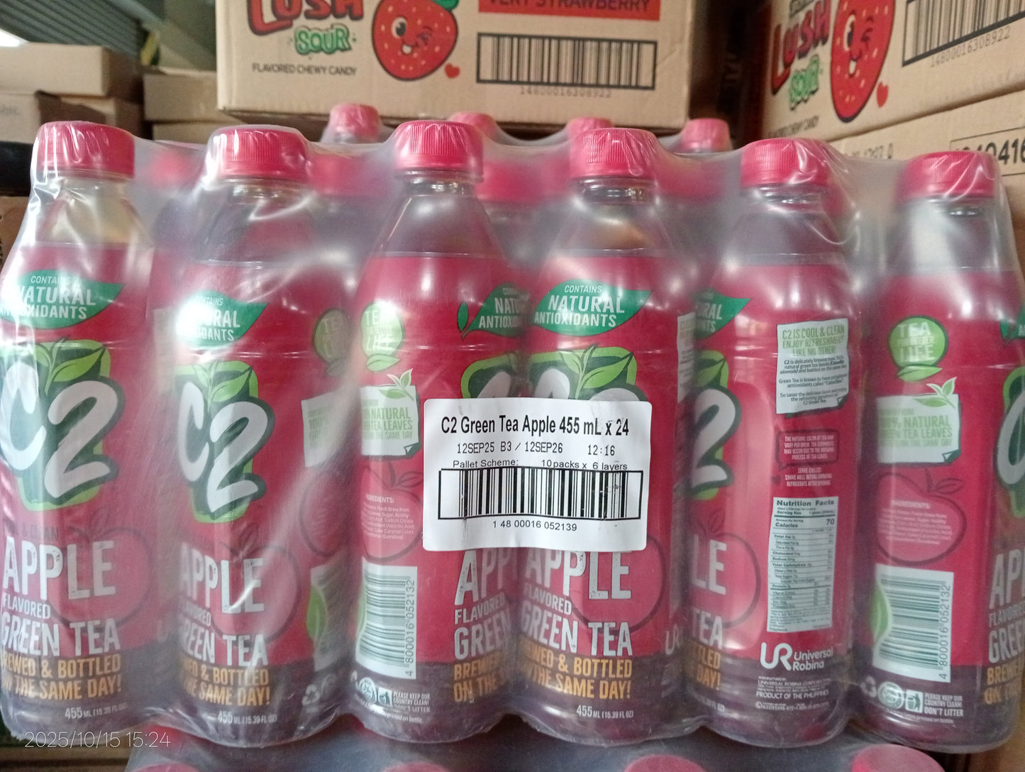 C2 COOL & GREEN TEA APPLE 24/455ML