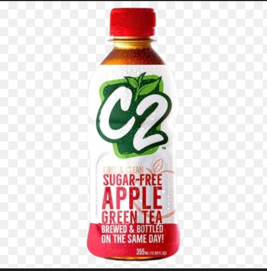 C2 COOL & CLEAN GREEN TEA APPLE SUGAR FREE 24/355ML
