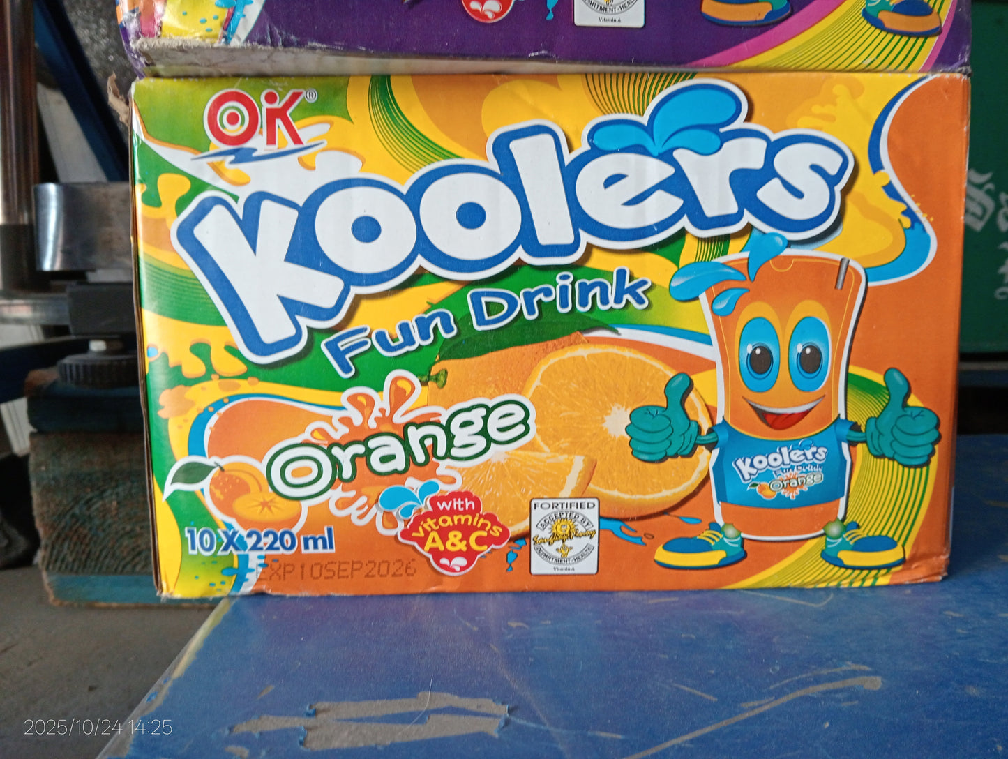 OK KOOLERS ORANGE JUICE 10/220ML