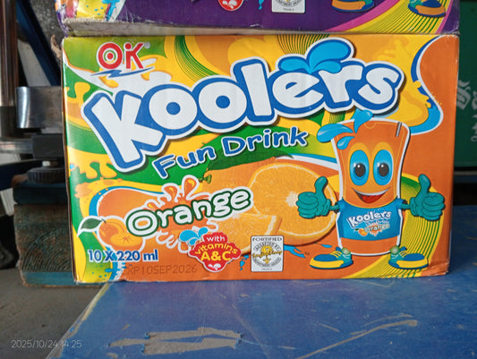OK KOOLERS ORANGE JUICE 10/220ML