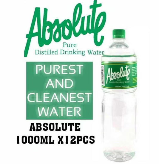 ABSOLUTE DISTILLED DRINKING WATER 12/1000ML