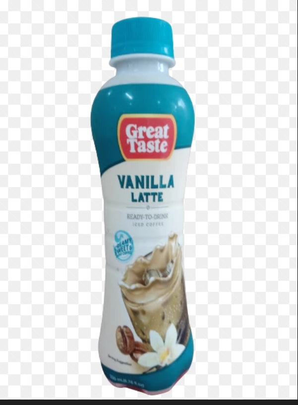 GREAT TASTE ICED COFFEE VANILLA LATTE 24/200ML