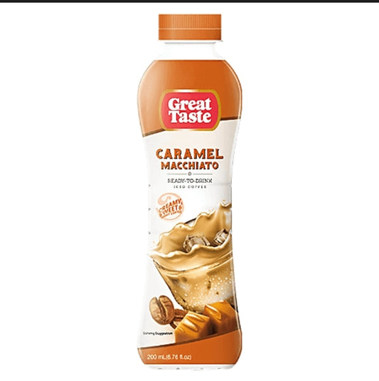 GREAT TASTE ICED COFFEE CARAMEL MACCHIATO 24/200ML