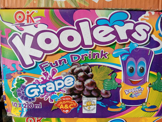 OK KOOLERS GRAPE JUICE 10/220ML
